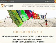 Tablet Screenshot of de.wycliffe.ch
